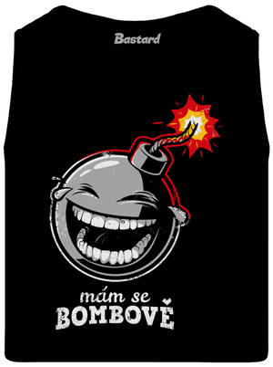 Mám se bombově pánské tílko Black