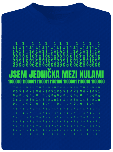 Jednička mezi nulami pánské sportovní tričko Royal Blue Mal