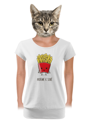 Patříme k sobě dámské tričko s lemem White