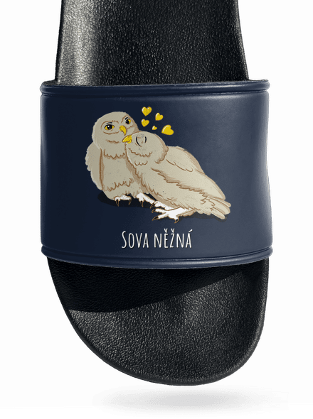 Sova něžná pantofle Navy