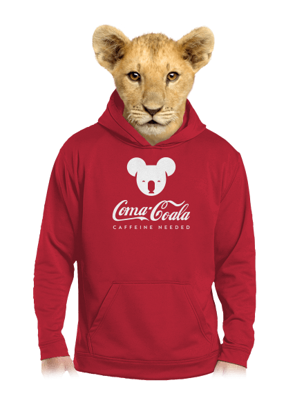 Coma Coala dětská mikina klokanka Fire Red