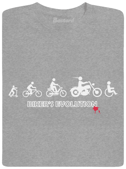 Bikers evolution pánské tričko Sport Grey