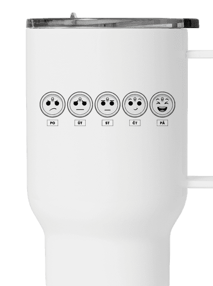 Týden elektrikáře termohrnek White
