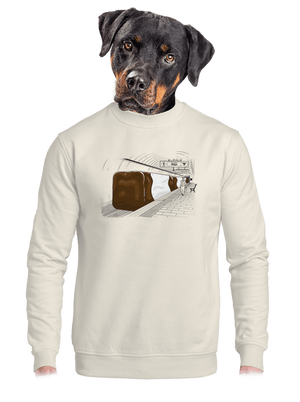 unisex mikina bez kapuce