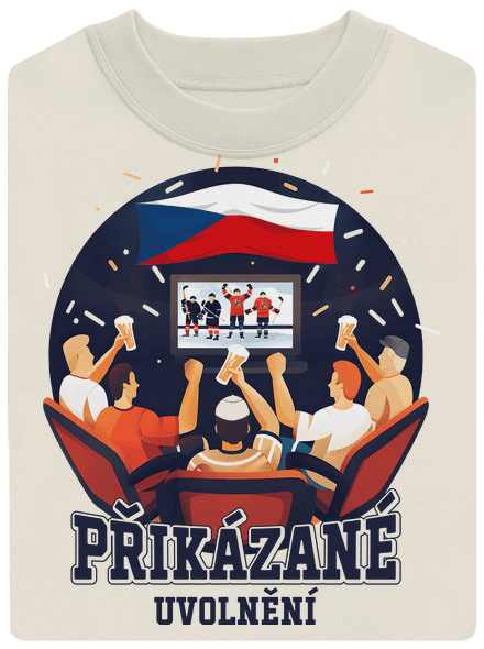 Přikázané uvolnění unisex mikina bez kapuce Off White