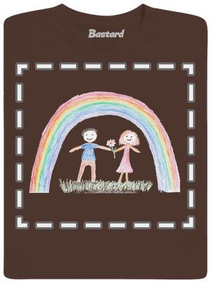 Dětské kresby - nahraj vlastní pánské tričko Brown