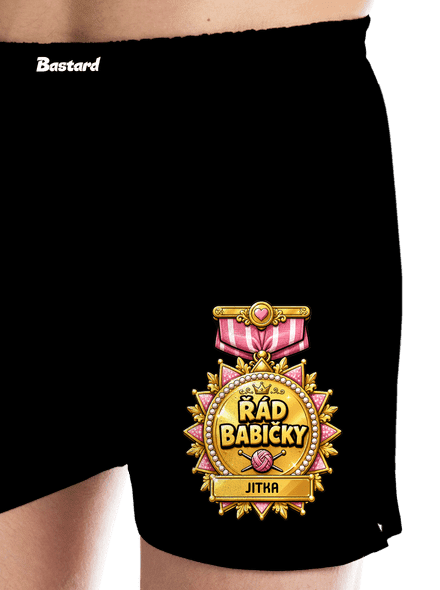 Řád babičky pánské trenky Black