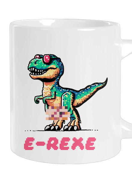 E-Rexe velký hrnek White