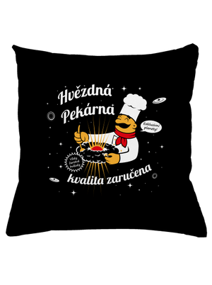 Hvězdná pekárna polštář Black
