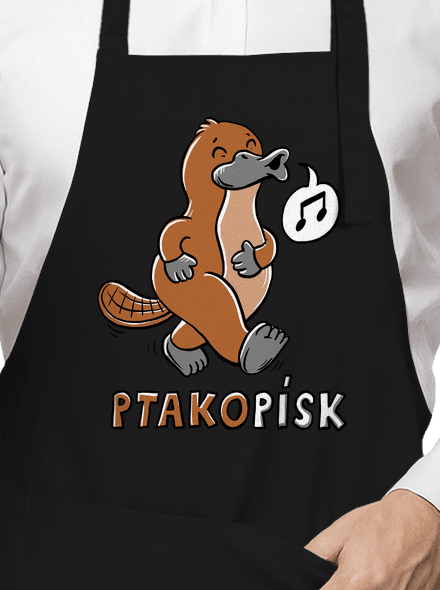 Ptakopísk zástěra Black