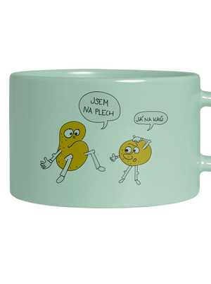 Opilé brambory hrnek makronka Mint Macaron