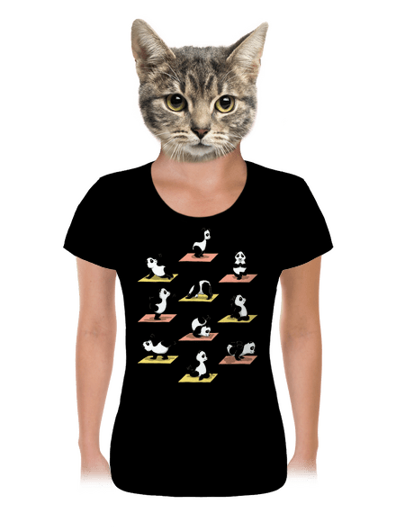 Pandí jóga dámské tričko Black
