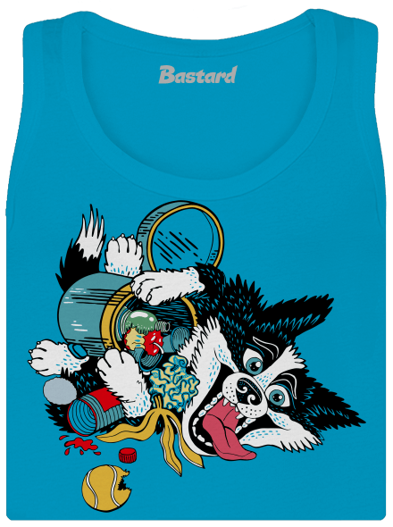 Border kolie dámské tílko klasické Blue Atol