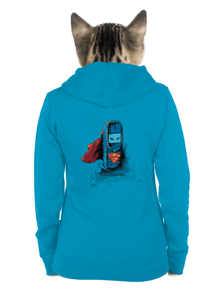 Mobil z oceli dámská mikina na zip Blue Atol