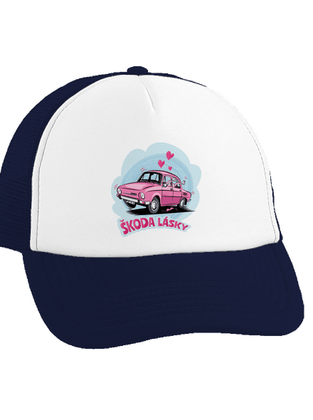 Škoda lásky kšiltovka truckerka French Navy cap