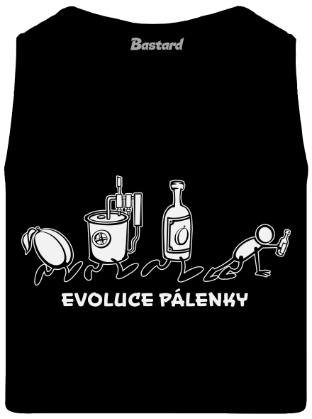 Evoluce pálenky pánské tílko Black