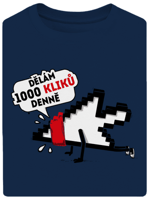 Klikař unisex tričko oversized Midnight Blue