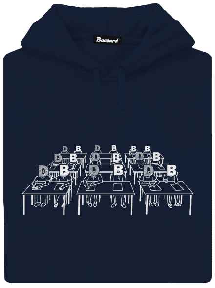 Cimrman: Debil, blbeček pánská mikina klokanka Navy