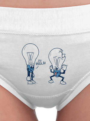 Prdlá dámské kalhotky White
