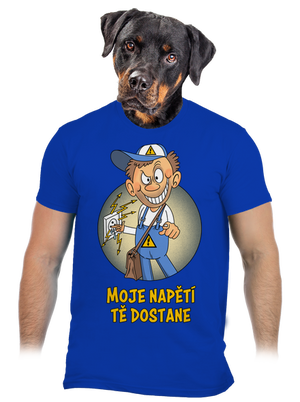 Moje napětí pánské tričko Royal Blue