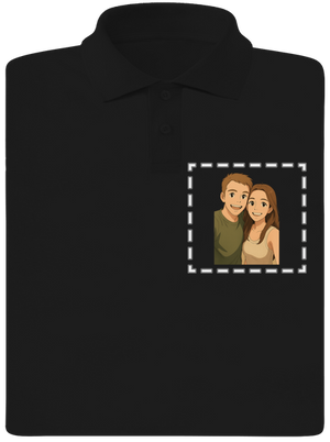 Ghibli efekt z vlastní fotky pánská polokošile Black