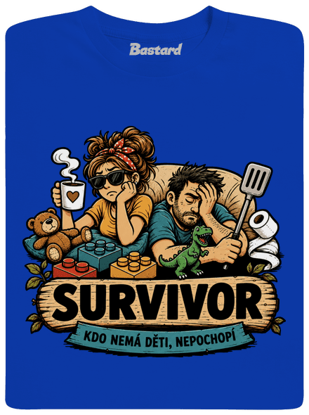 Survivor  pánské dlouhý rukáv Royal Blue