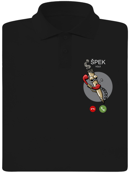 Špek volá pánská polokošile Black