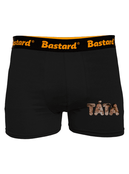 Nápis táta z vlastních fotek boxerky Black