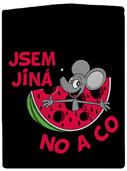 Jsem jiná dámská mikina na zip Black