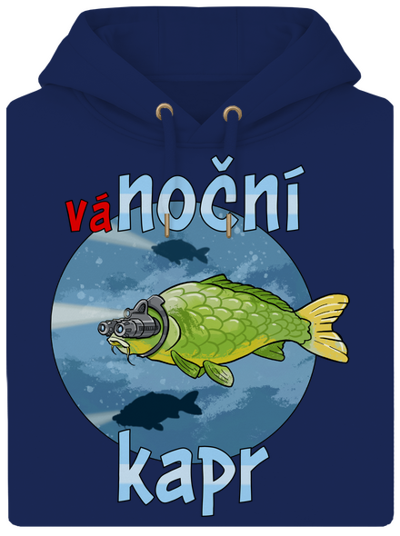 Vánoční kapr unisex mikina premium Navy