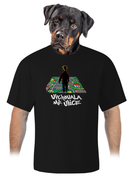 Vychovala mě ulice unisex tričko oversized Black