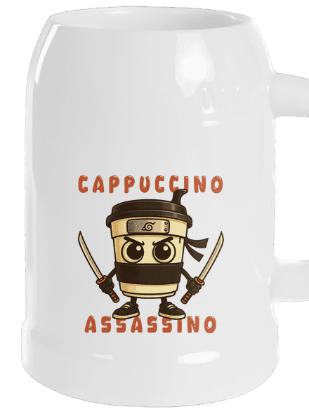 Cappuccino Assassino – Italian Brainrot půllitr White