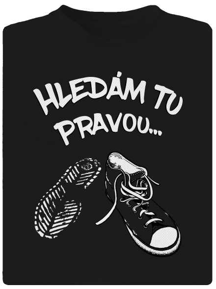 Hledám tu pravou dětské sportovní tričko Black