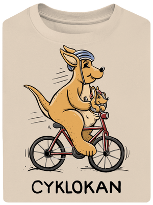 Cyklokan unisex tričko oversized Almond
