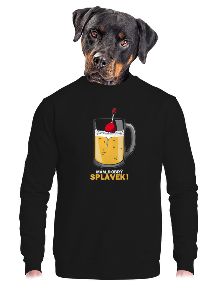 Splávek unisex mikina bez kapuce Black