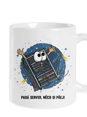 Padá server klasický hrnek White