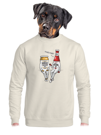 unisex mikina bez kapuce