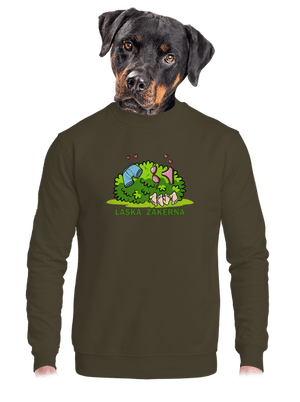 unisex mikina bez kapuce