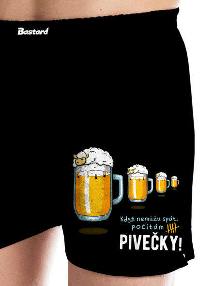 Pivečka pánské trenky Black