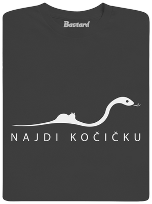 Najdi kočičku pánské dlouhý rukáv Dark Grey