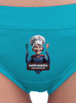 Super babička dámské kalhotky Turquoise