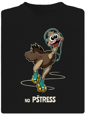 No pštress pánské sportovní tričko Black