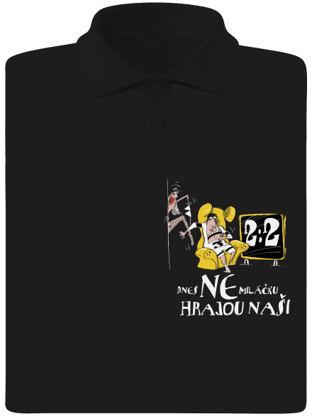 Hrajou naši pánská polokošile Black