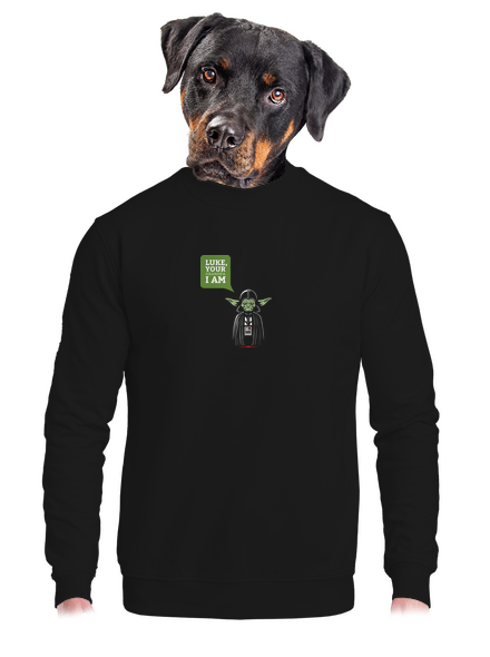 Mr. Yoda: Your grandpa I am unisex mikina bez kapuce Black
