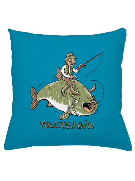 Tolstolobýk polštář Blue Turquoise