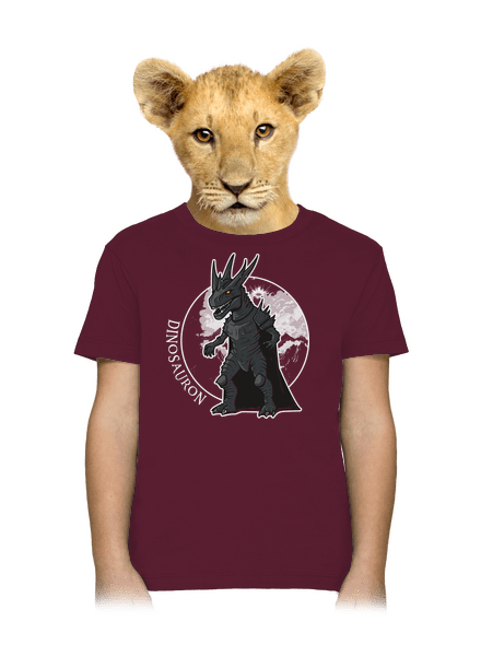 Dinosauron dětské tričko Burgundy