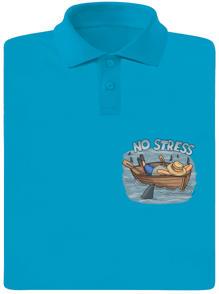 No stress pánská polokošile Blue Atol