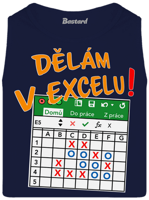 Dělám v Excelu pánské tílko French Navy