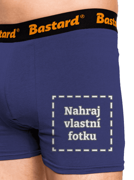 Vlastní potisk boxerky Blue Navy