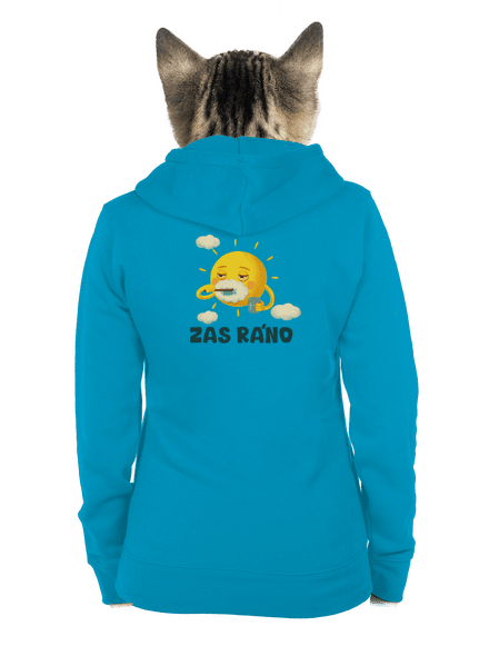 Zas ráno dámská mikina na zip Blue Atol